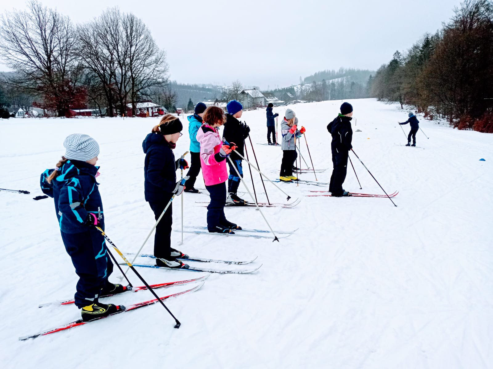 Kinderskischule des LBC Banfetal auf dem Sohl